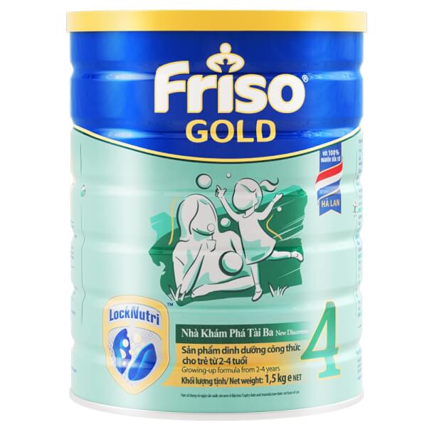 Sữa bột Frisolac Gold 4 cho trẻ từ 2-4 tuổi 1500g
