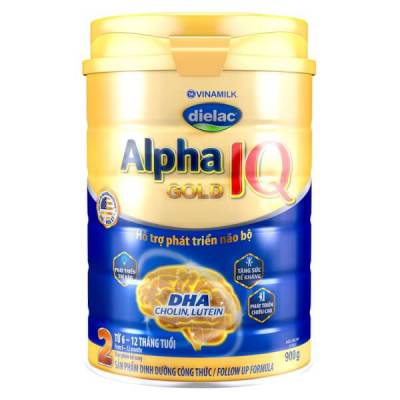 Sữa Dielac Alpha Gold IQ 2 900g (6-12 tháng)
