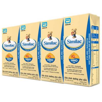 Thực phẩm bổ sung Sữa tiệt trùng Similac Eye-Q  180ml (Lốc 4 hộp mới)
