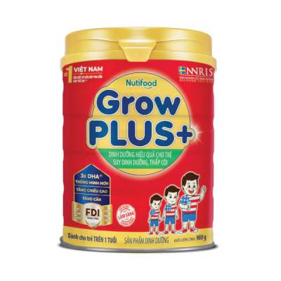 Sữa GrowPLUS+ Đỏ 900g (từ 1 tuổi)