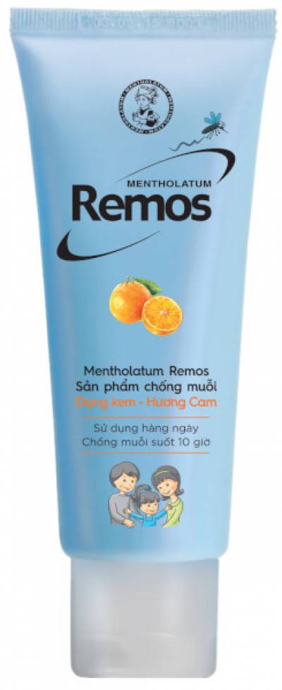 Kem chống muỗi Remos 70g - Hương cam