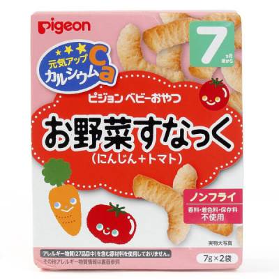 Bánh snack vị cà rốt và cà chua Pigeon 14g