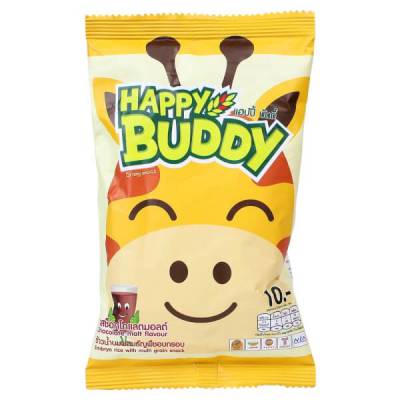 Bánh snack ngũ cốc Happy Buddy vị ca cao, 30g