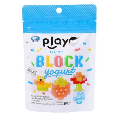 Kẹo dẻo xếp hình vị sữa chua Playmore 64g