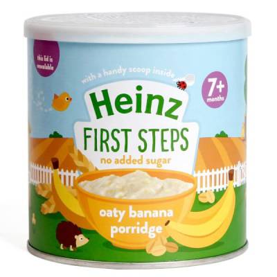 Bột yến mạch và chuối - Heinz Oaty Banana Porridge (7M+)