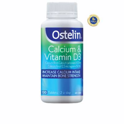 Viên uống Bổ sung Canxi bầu Ostelin Calcium & Vitamin D3 130 viên
