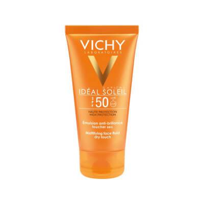 Vichy Ideal Soleil Mattifying Face Fluid Dry Touch – Kem chống nắng cho da dầu SPF 50, PA+++ 50ml