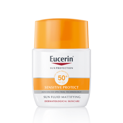 Eucerin Sun Fluid Mattifying SPF 50+ – Kem Chống Nắng Cho Da Nhạy Cảm, Mụn – 50ml