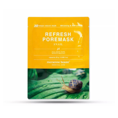 Mersenne Beaute Refresh Pore Mask Snail – Mặt nạ chiết xuất dịch ốc sên – 25g