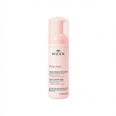 NUXE Very Rose Light Cleansing Cream – Sữa rửa mặt tạ̣o bọt – 150ml