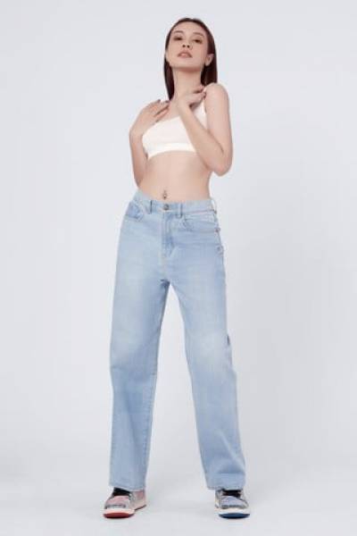 Quần Jeans Nữ Dáng Rộng - 121WD2084B1910