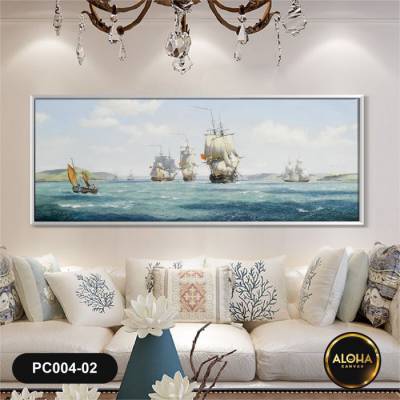 Tranh Thuyền Ra Biển Lớn - PC004-02 - Tranh treo phòng khách