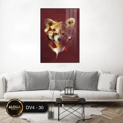 Tranh gấu mèo DV4-30 - Tranh treo phòng khách