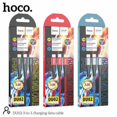 Cáp Sạc Dù 3 đầu Hoco DU02