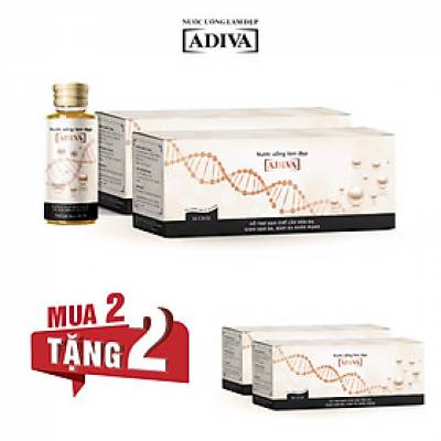 MUA 2 TẶNG 2- Mua 2 Hộp Collagen ADIVA (14 chai x 30ml) +Tặng 2 Hộp Collagen ADIVA (14 chai x 30ml)