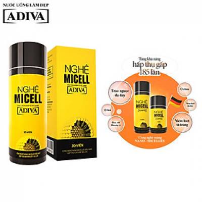 Nghệ Micell Adiva - Thực phẩm bảo vệ sức khỏe (30 viên/hộp)