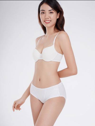 Quần lót Misaki trơn phối ren dáng cơ bản - 6229