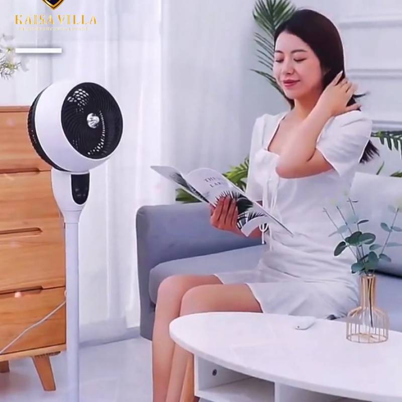 Quạt Cây Đứng Kaisa Villa Loại Cơ Và Điều Khiển Hàng Chính Hãng JD-8112DT