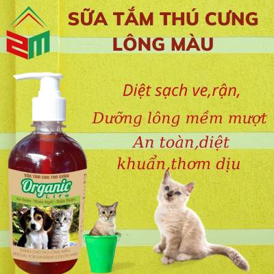 Sữa Tắm Thú Cưng Lông Màu 1 Lít