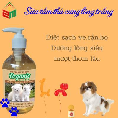 Sữa Tắm Cho Thú Cưng Lông Trắng