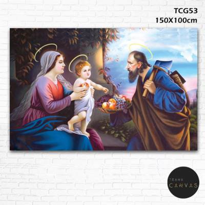 Tranh kính 3d Công Giáo chủ đề Gia đình Thiên chúa-TCG53