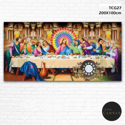Tranh kính 3d Công Giáo treo tường chủ đề “bữa tiệc ly”-TCG32