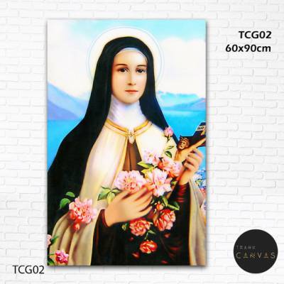 Tranh kính 3d khổ dọc Đức Mẹ Maria treo tường-TCG02