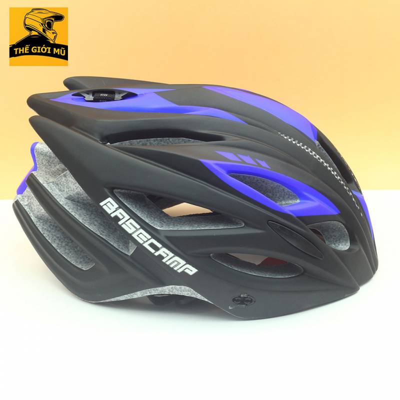 Mũ bảo hiểm xe đạp BaseCamp màu đen xanh dương