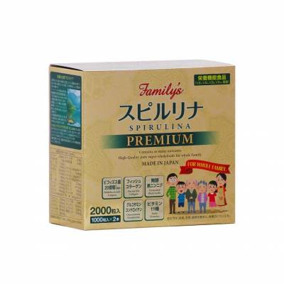  	Tảo vàng cao cấp Spirulina Premium Nhật Bản 2000 viên – Mẫu 2020