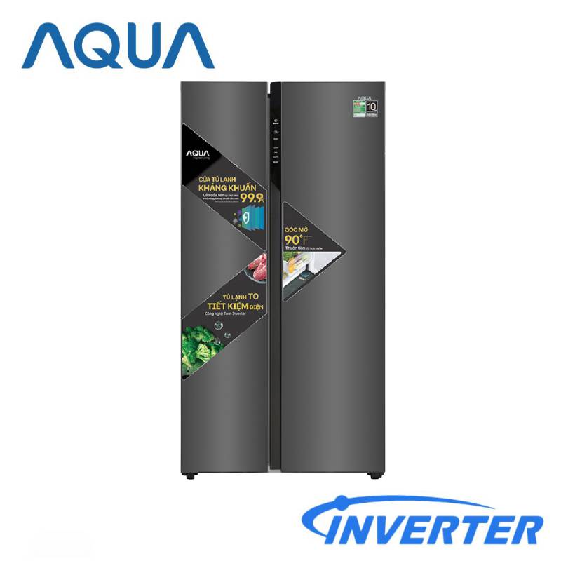 Tủ Lạnh Aqua 541 Lít Inverter AQR-S541XA(BL) (2 cánh) - Điện Máy Tiến Phúc | Tổng Kho Điện Máy Chính Hãng