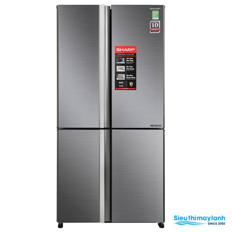 Tủ lạnh Sharp Inverter 567 Lít 4 cửa SJ-FX640V-SL Multi Door