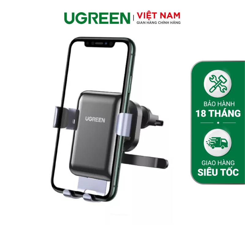  	Giá đỡ điện thoại UGREEN LP148 Cắm khe gió điều, kích thước từ 4.7 đến 6 inch