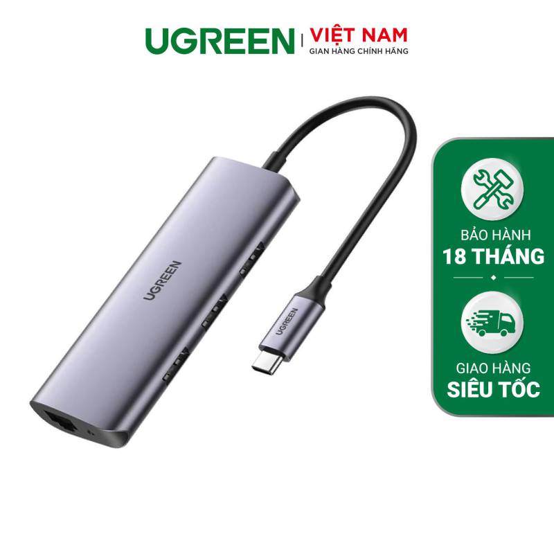  	Hub Type C ra 3xUSB3.0, 1xRJ45(Gigabit) Ugreen 60718