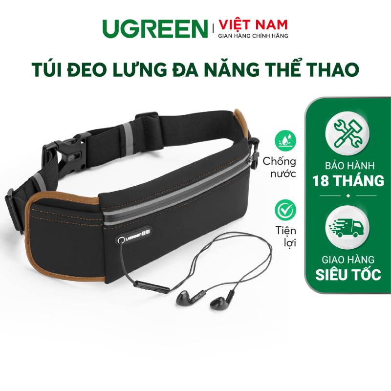  	Dây Lưng đa năng đựng Smartphone khi tập thể thao Ugreen Lp112 20818 (đen nâu)