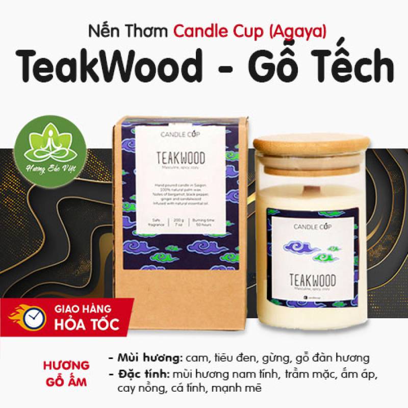 Nến thơm Agaya mùi Teakwood - Gỗ Tếch