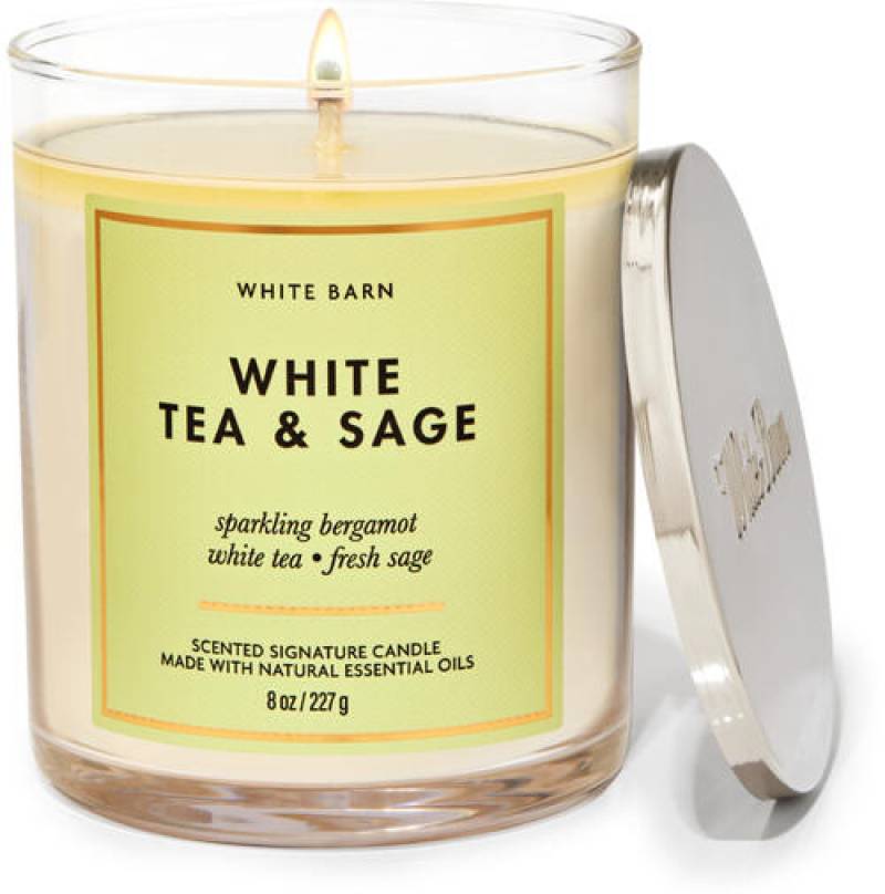 Nến Thơm 1B BBW - White Tea & Sage