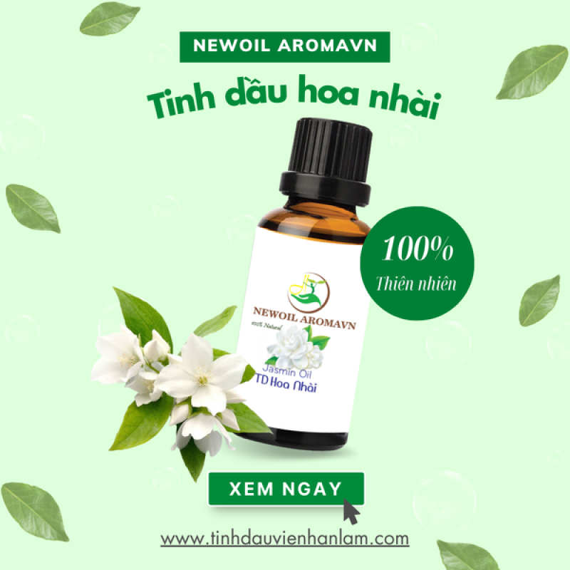 Tinh dầu hoa Nhài (hoa Lài) nguyên chất Newoil Aromavn - Jasmine essential oil