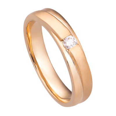 Nhẫn cưới nam Kim cương Vàng 18K PNJ DD00Y000977