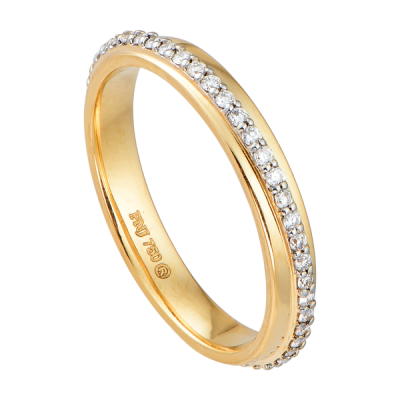 Nhẫn cưới Kim cương Vàng 18K PNJ DD00C000162