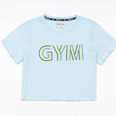  	Áo T-shirt Nữ dáng ngắn in chữ GYM 3 màu TS145W0