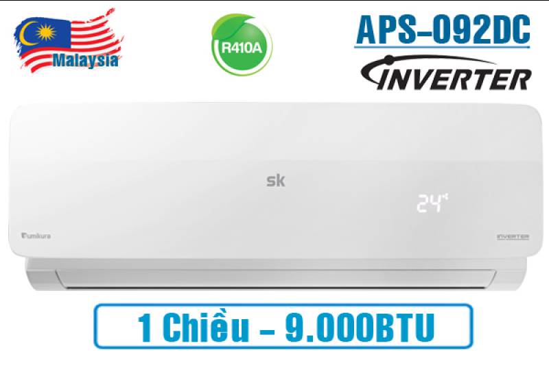                   Điều hòa Sumikura 9000BTU 1 chiều inverter APS/APO-092 GOLD              