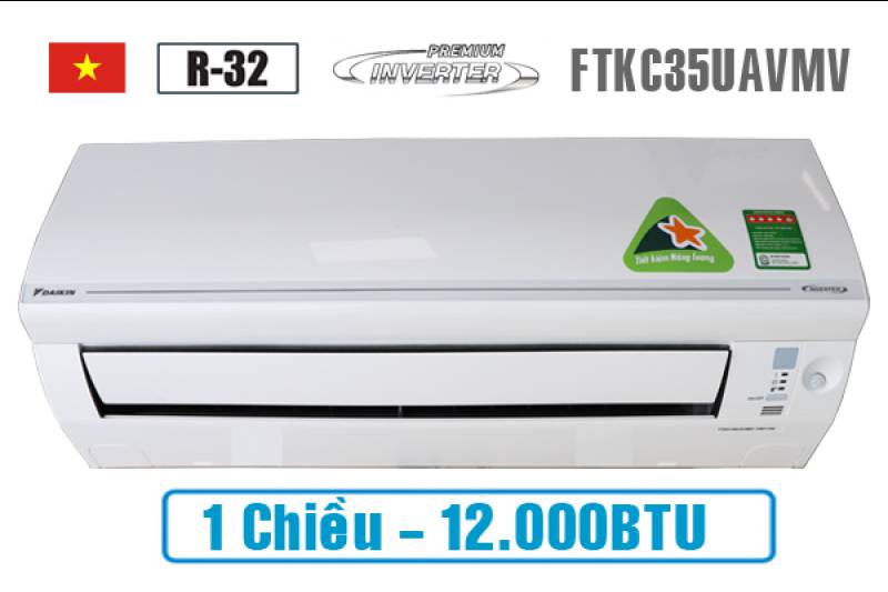                   Điều hòa Daikin 1 chiều 12.000BTU inverter FTKC35UAVMV              