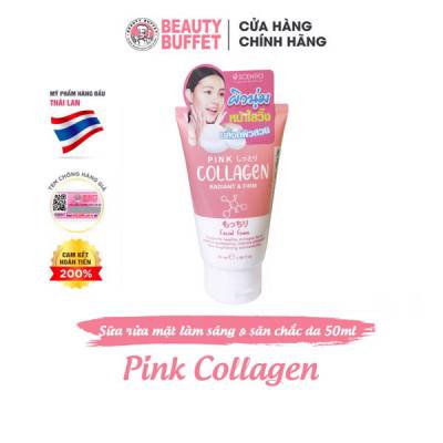  								Sữa rửa mặt dưỡng trắng và săn chắc da Scentio Pink Collagen 50ml 							
