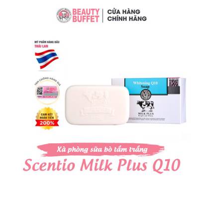  								Xà phòng 2 in 1 dưỡng trắng và trẻ hóa da Scentio Whitening Q10 Milk Plus 100g 							