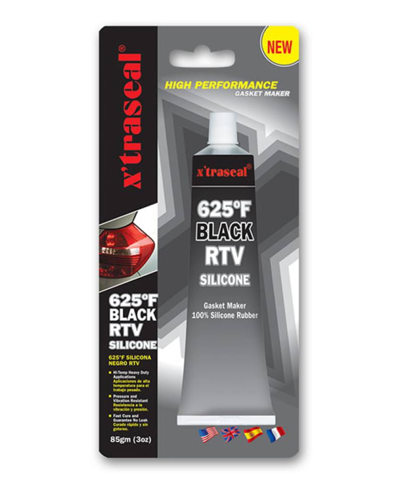 Keo tạo gioăng chịu nhiệt X’traseal 625°F Black RTV Silicone 85gr