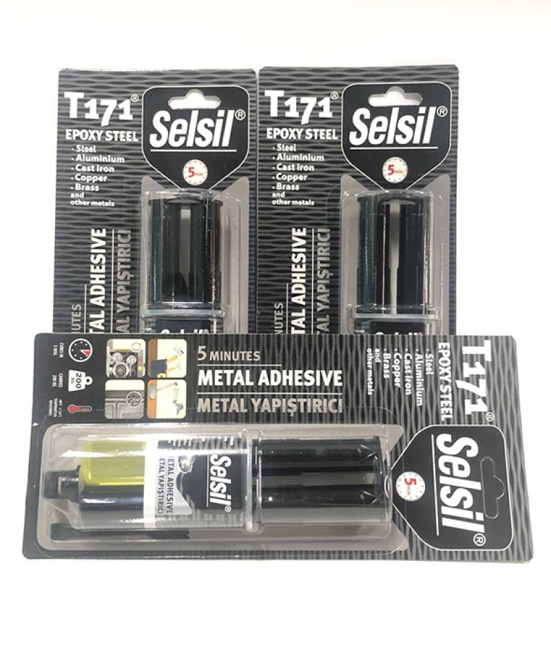 Keo dán thép Selsil T171 Steel Epoxy 5 Min 24ml (28g)