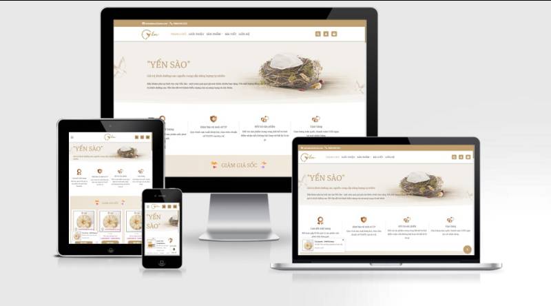 Theme wordpress bán yến sào mẫu số 2