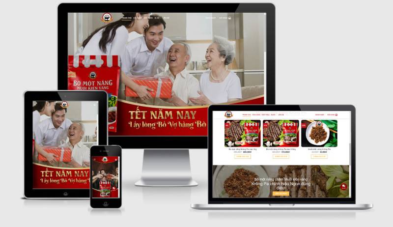 Theme wordpress bán đặc sản bò một nắng