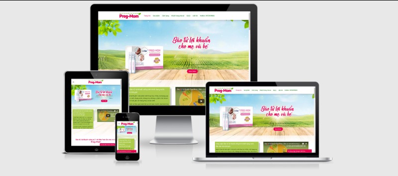 Theme Wordpress Landing page thực phẩm chức năng cho trẻ em