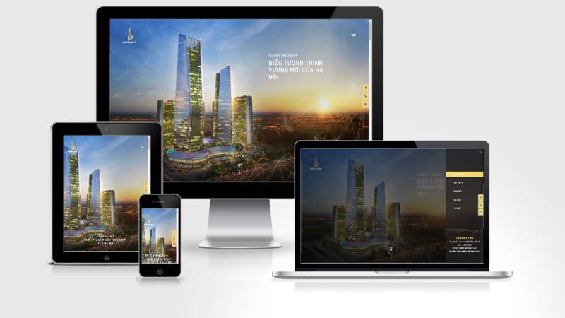 Theme Wordpress landing page động sản đẹp Sunshine Empire